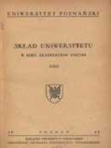 Uniwersytet Poznański: sklad Uniwersytetu w roku akademickim 1947/48 T.23