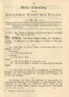 Gesetz-Sammlung für die Königlichen Preussischen Staaten. 1900.03.31 No11