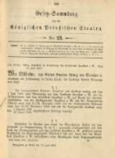 Gesetz-Sammlung f&uuml;r die K&ouml;niglichen Preussischen Staaten. 1900.06.29 No23