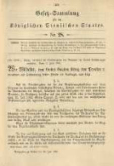 Gesetz-Sammlung für die Königlichen Preussischen Staaten. 1900.07.20 No28