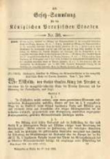 Gesetz-Sammlung für die Königlichen Preussischen Staaten. 1900.07.27 No30