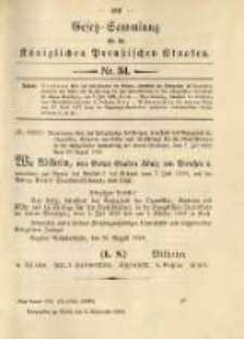 Gesetz-Sammlung für die Königlichen Preussischen Staaten. 1900.09.03 No34