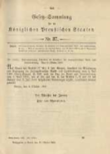 Gesetz-Sammlung für die Königlichen Preussischen Staaten. 1900.10.18 No37