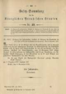 Gesetz-Sammlung für die Königlichen Preussischen Staaten. 1900.11.14 No40