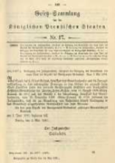 Gesetz-Sammlung für die Königlichen Preussischen Staaten. 1901.05.14 No17