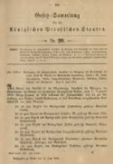 Gesetz-Sammlung für die Königlichen Preussischen Staaten. 1901.06.14 No20