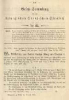 Gesetz-Sammlung für die Königlichen Preussischen Staaten. 1901.07.18 No24