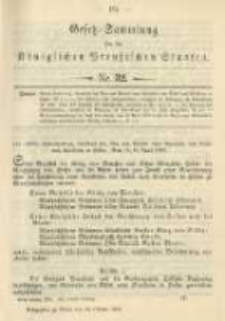 Gesetz-Sammlung f&uuml;r die K&ouml;niglichen Preussischen Staaten. 1901.10.30 No32