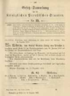 Gesetz-Sammlung für die Königlichen Preussischen Staaten. 1901.12.14 No35