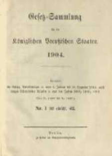 Gesetz-Sammlung für die Königlichen Preussischen Staaten. 1904.02.11 No3