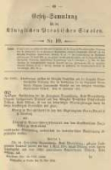 Gesetz-Sammlung für die Königlichen Preussischen Staaten. 1904.05.25 No10