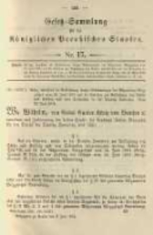 Gesetz-Sammlung für die Königlichen Preussischen Staaten. 1904.07.02 No17
