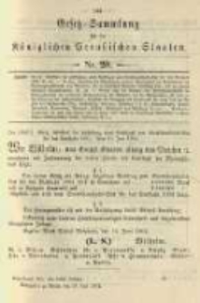 Gesetz-Sammlung für die Königlichen Preussischen Staaten. 1904.07.19 No20