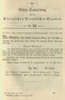 Gesetz-Sammlung für die Königlichen Preussischen Staaten. 1904.07.27 No22