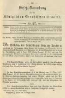 Gesetz-Sammlung für die Königlichen Preussischen Staaten. 1904.08.18 No27