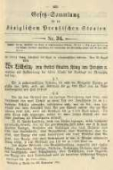 Gesetz-Sammlung f&uuml;r die K&ouml;niglichen Preussischen Staaten. 1904.09.26 No34