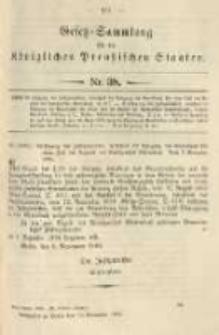 Gesetz-Sammlung für die Königlichen Preussischen Staaten. 1904.11.14 No38
