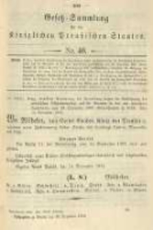 Gesetz-Sammlung f&uuml;r die K&ouml;niglichen Preussischen Staaten. 1904.12.13 No40