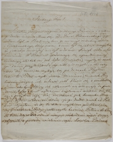 List Jana Działyńskiego do Tytusa Działyńskiego, 1848