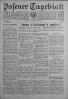 Posener Tageblatt 1933.11.09 Jg.72 Nr257