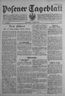 Posener Tageblatt 1934.04.21 Jg.73 Nr89