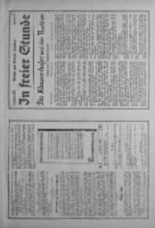 In freier Stunde.Beilage zum Posener Tageblatt 1934.01.24 Nr18