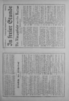 In freier Stunde.Beilage zum Posener Tageblatt 1934.01.27 Nr21