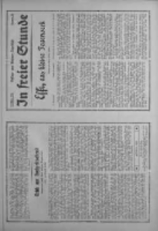 In freier Stunde.Beilage zum Posener Tageblatt 1934.03.13 Nr58