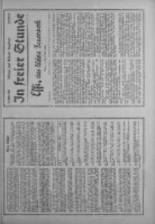 In freier Stunde.Beilage zum Posener Tageblatt 1934.03.17 Nr62
