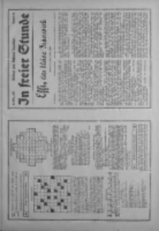 In freier Stunde.Beilage zum Posener Tageblatt 1934.03.22 Nr65