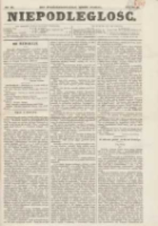 Niepodległość: (Organ Komitetu Reprezentacyjnego Zjednoczenia Emigracji Polskiej) 1866.10.20 R.1 Nr8