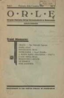 Orlę: organ Hufc&oacute;w Orląt Strzeleckich w Poznaniu 1934.03.01 R.1 Nr3
