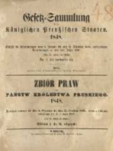 Gesetz-Sammlung für die Königlichen Preussischen Staaten. 1848.01.11 No1