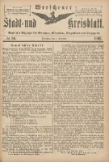 Wreschener Stadt und Kreisblatt: amtlicher Anzeiger für Wreschen, Miloslaw, Strzalkowo und Umgegend 1902.11.05 Nr90