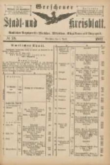 Wreschener Stadt und Kreisblatt: amtlicher Anzeiger für Wreschen, Miloslaw, Strzalkowo und Umgegend 1902.04.05 Nr28