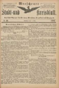 Wreschener Stadt und Kreisblatt: amtlicher Anzeiger für Wreschen, Miloslaw, Strzalkowo und Umgegend 1902.05.10 Nr38