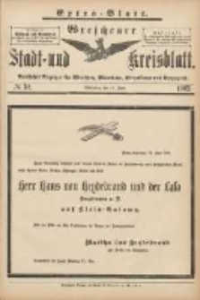 Wreschener Stadt und Kreisblatt: amtlicher Anzeiger für Wreschen, Miloslaw, Strzalkowo und Umgegend 1902.06.21 Nr51