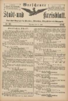 Wreschener Stadt und Kreisblatt: amtlicher Anzeiger für Wreschen, Miloslaw, Strzalkowo und Umgegend 1902.07.16 Nr58