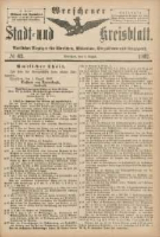 Wreschener Stadt und Kreisblatt: amtlicher Anzeiger für Wreschen, Miloslaw, Strzalkowo und Umgegend 1902.08.02 Nr63
