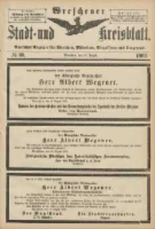Wreschener Stadt und Kreisblatt: amtlicher Anzeiger für Wreschen, Miloslaw, Strzalkowo und Umgegend 1902.08.20 Nr68