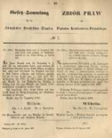 Gesetz-Sammlung für die Königlichen Preussischen Staaten. 1867.01.25 No7