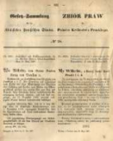 Gesetz-Sammlung f&uuml;r die K&ouml;niglichen Preussischen Staaten. 1867.05.11 No38