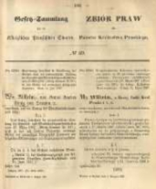Gesetz-Sammlung für die Königlichen Preussischen Staaten. 1867.08.01 No69