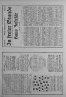 In freier Stunde.Beilage zum Posener Tageblatt 1934.04.19 Nr87