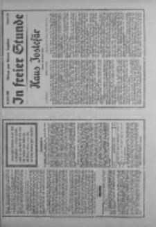 In freier Stunde.Beilage zum Posener Tageblatt 1934.04.25 Nr92