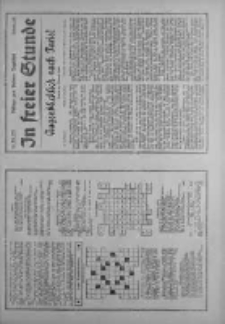 In freier Stunde.Beilage zum Posener Tageblatt 1934.05.31 Nr120
