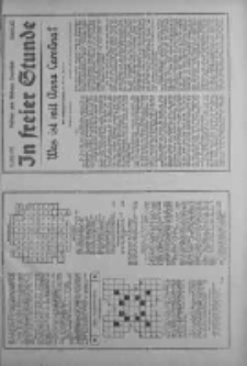 In freier Stunde.Beilage zum Posener Tageblatt 1934.06.21 Nr137
