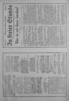 In freier Stunde.Beilage zum Posener Tageblatt 1934.06.28 Nr143