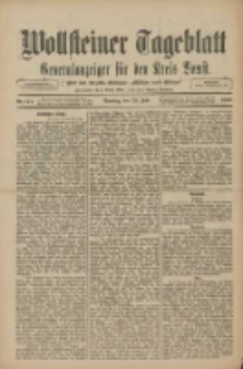 Wollsteiner Tageblatt: Generalanzeiger f&uuml;r den Kreis Bomst: mit der Gratis-Beilage: "Bl&auml;tter und Bl&uuml;ten" 1910.07.24 Nr171