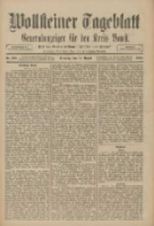 Wollsteiner Tageblatt: Generalanzeiger für den Kreis Bomst: mit der Gratis-Beilage: "Blätter und Blüten" 1910.08.16 Nr190